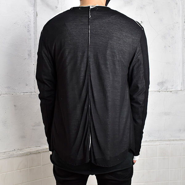 [ASKYY] BONDING CARDIGAN/BLACK/WHITE(361J13)
