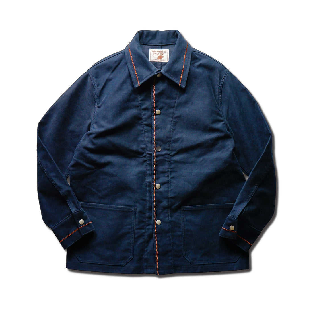 [ANDFAMILYS]Souvenir Coveralls Jacket/NAVY R&Co.