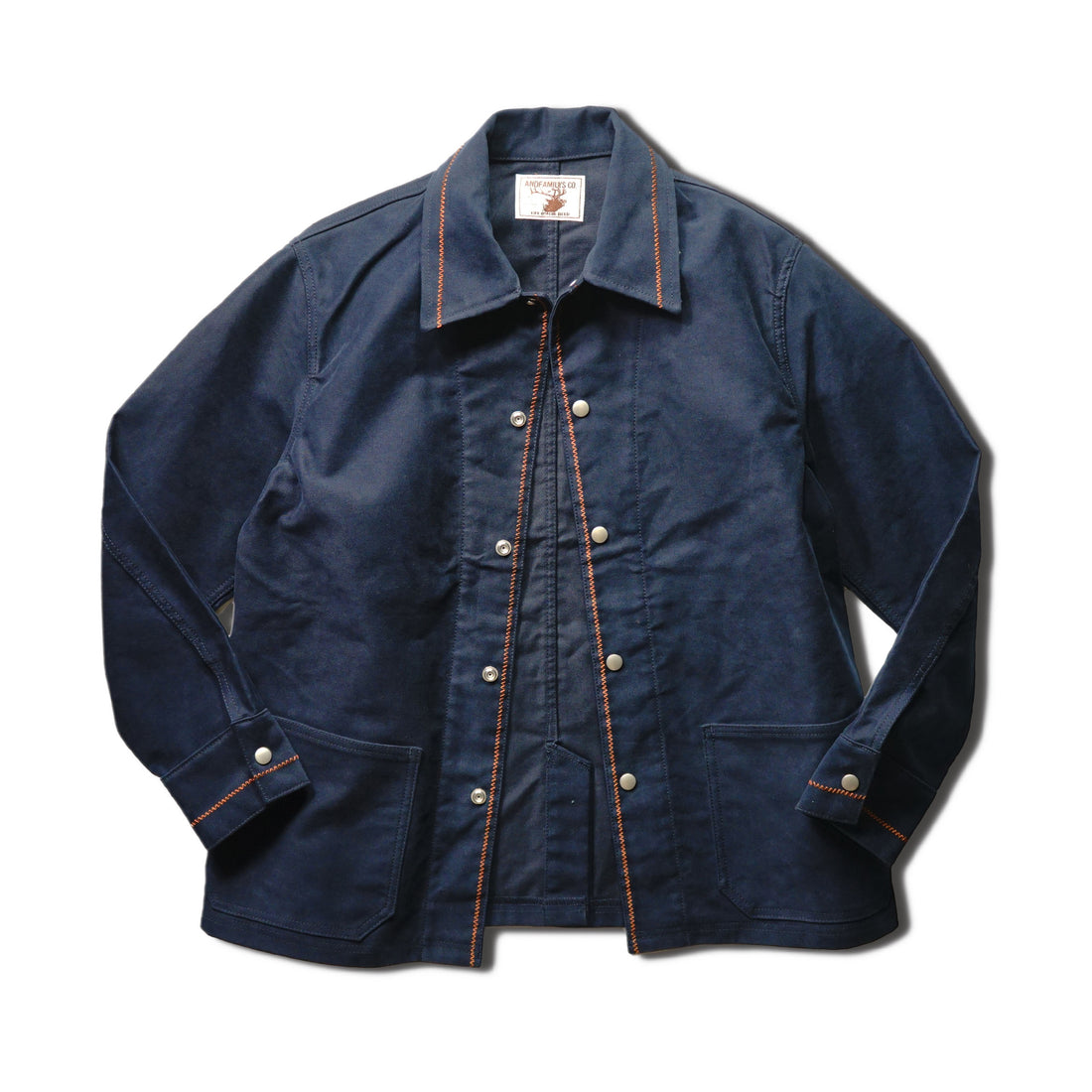 [ANDFAMILYS]Souvenir Coveralls Jacket/NAVY R&Co.