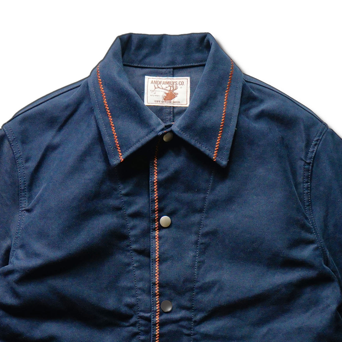[ANDFAMILYS]Souvenir Coveralls Jacket/NAVY R&Co.