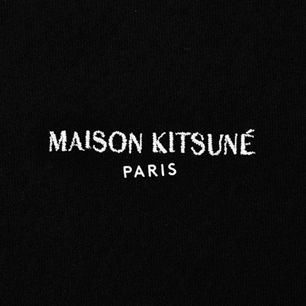 MAISON KITSUNEE PARIS EMBROIDERY RELAXED/BLACK(JM00142KJ0035)