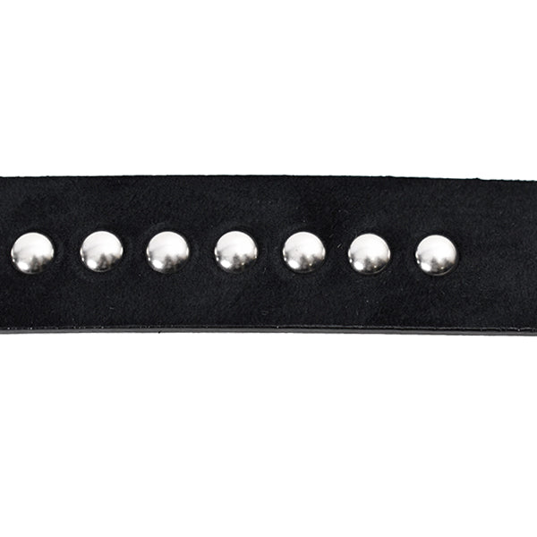 Suede Leather Studs Belt/BLACK(LBT-002)
