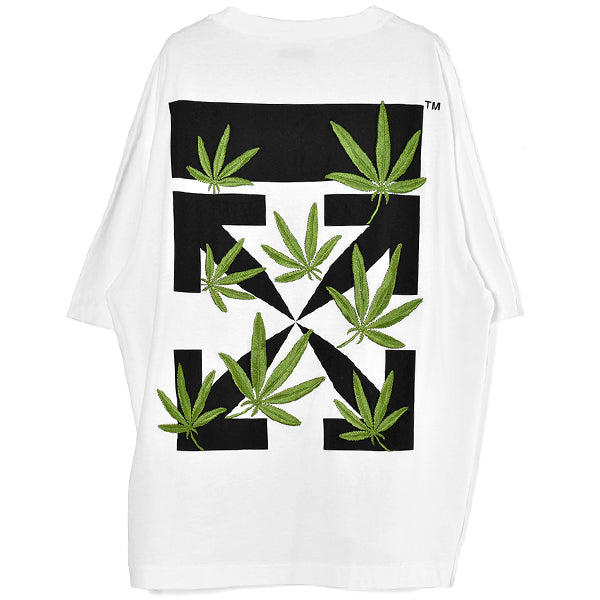 WEED ARROWS OVER SKATE S/S TEE/WHITE/GREEN(OMAS22-RTW0328/C)