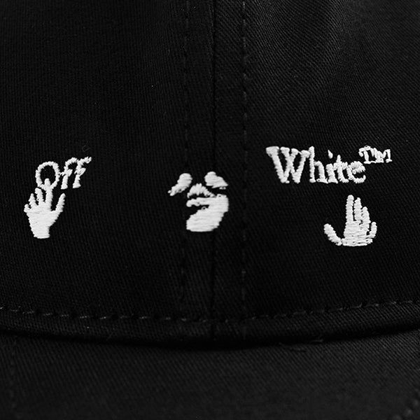 OW LOGO BASEBALL CAP/BLACK/WHITE(OMLS22-RTW0214)