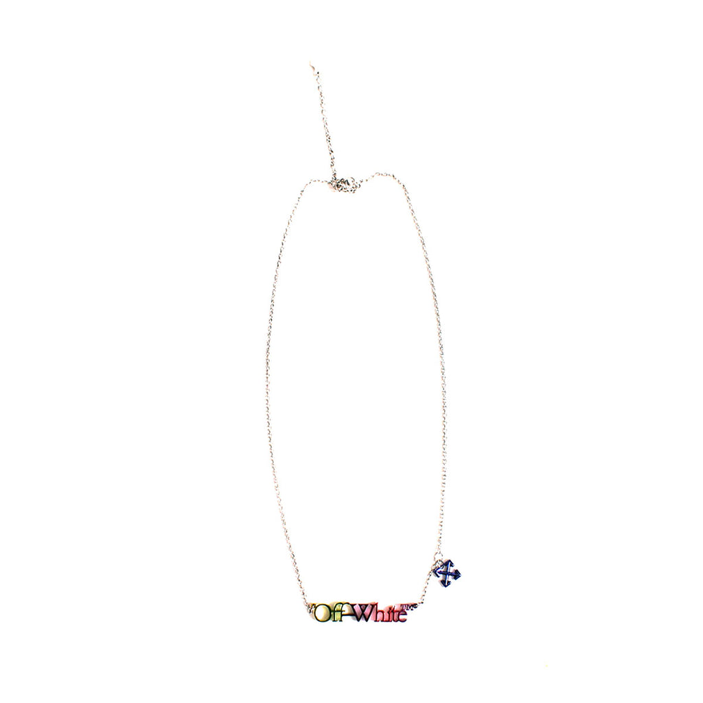 Off-White]LOGO RAINBOW NECKLACE/SILVER(OMOS23-RTW0565) – R&Co