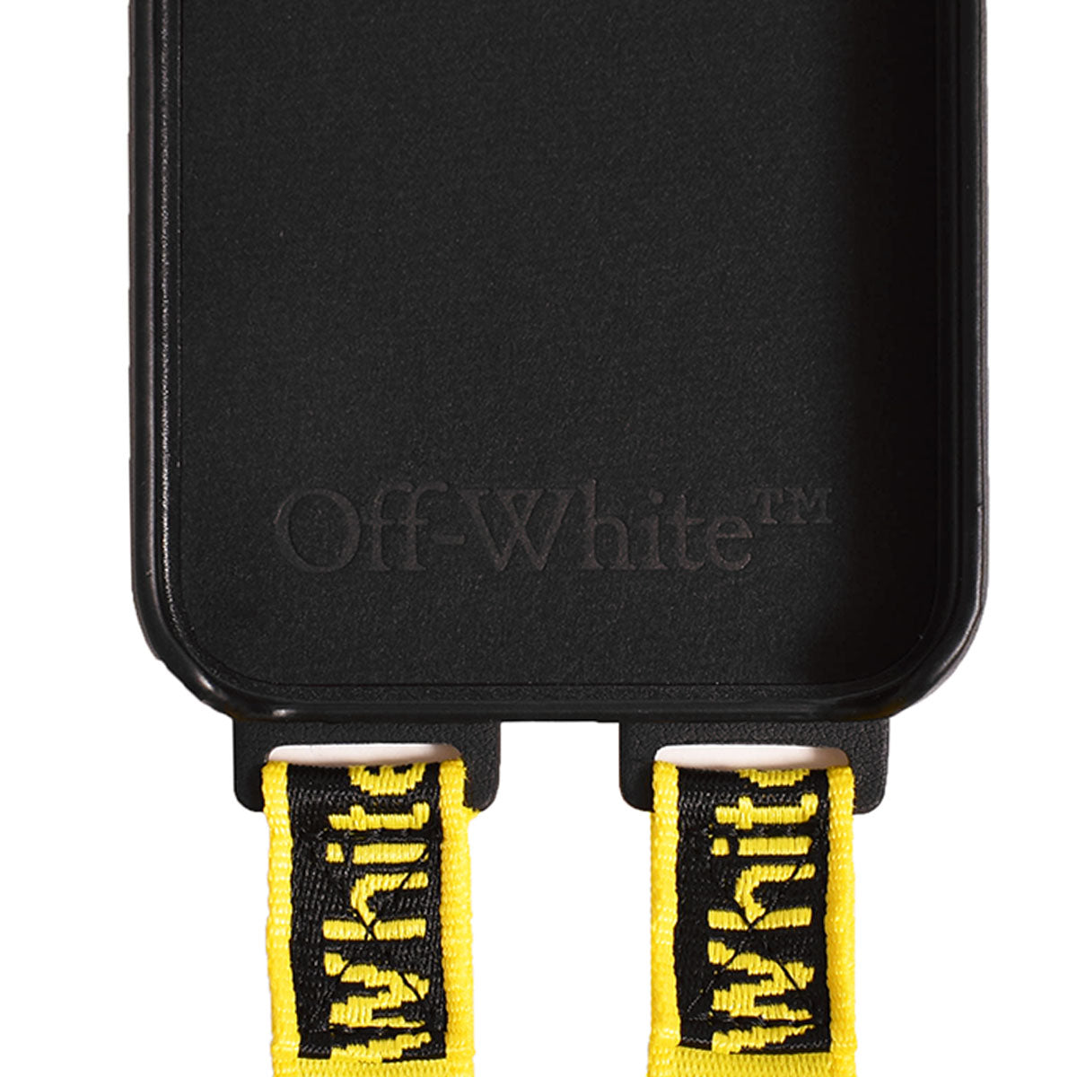 Off-White]GRAPHIC BELT COVER 14 PRO/BLACK/YELLOW(OMPS23-RTW0621