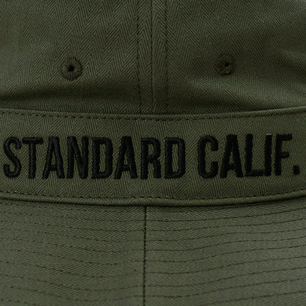 [STANDARD CALIFORNIA] SD Herringbone Logo Hat/BLACK(OTCOB080)