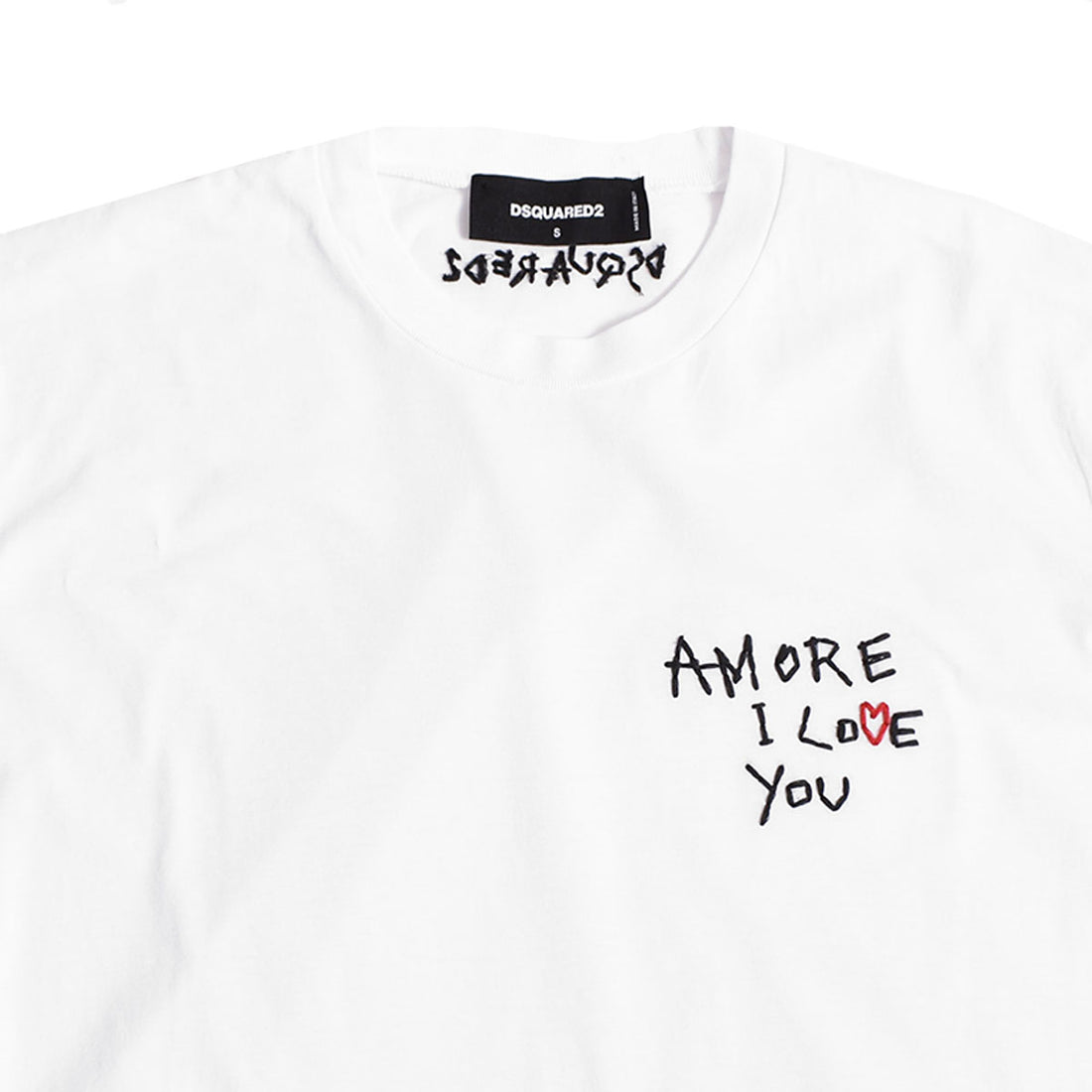 [DSQUARED2]AMORE T-SHIRT/WHITE(S74GD1106)