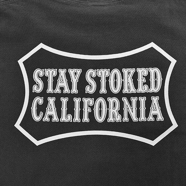 SD Stay Stoked Shield Logo T/BLACK