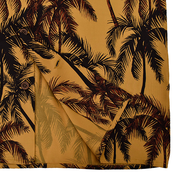 Rayon Hawaiian Shirts S/S /MUSTARD(SHS-2206701)