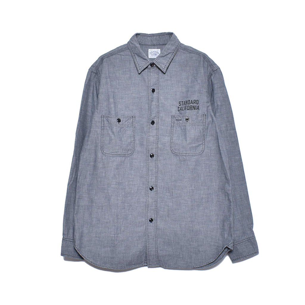 STANDARD CALIFORNIA]SD Chambray Shirt/BLACK(SHOLB200) – R&Co