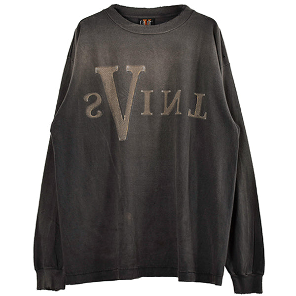 SAINT MICHAEL VL_LS TEE MARIA ブラック L ロンT セント マイケル - SAINT MICHAEL x VLONE マリア ロング