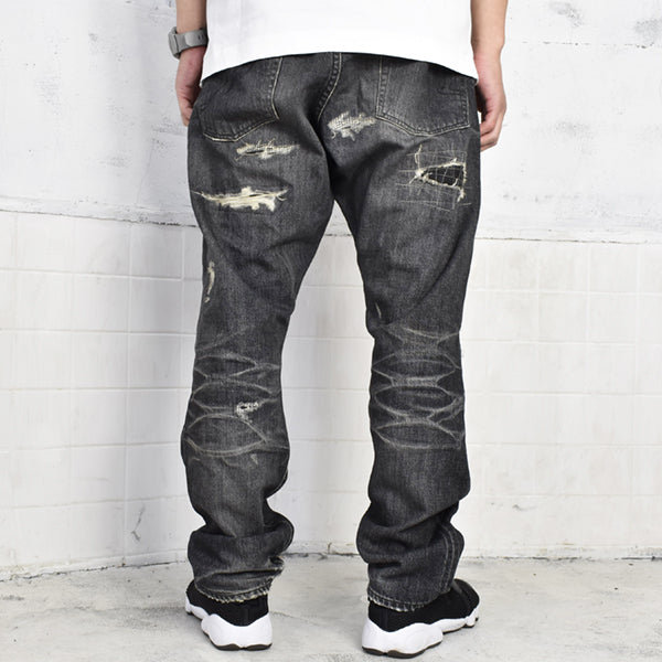 DENIM PANTS/BLACK(SQ-22SS-PT-02) – R&Co