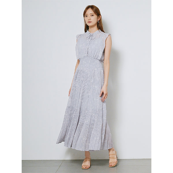 プリントプリーツワンピース/LAVENDER(SWFO221055) – R&Co 