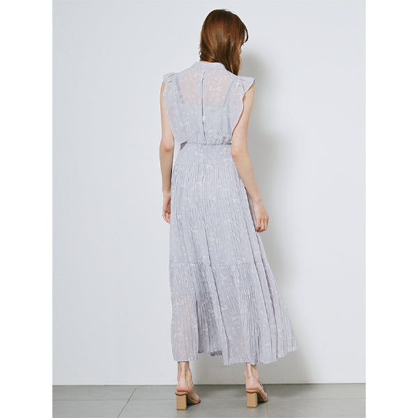 プリントプリーツワンピース/LAVENDER(SWFO221055) – R&Co 