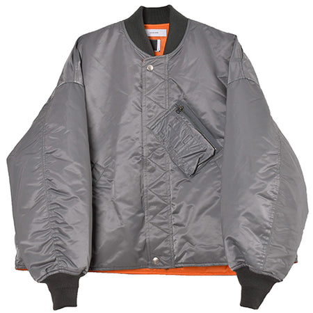 [FACETASM] CROPPED MA-1 JACKET/GRAY(TOF-JK-M05)