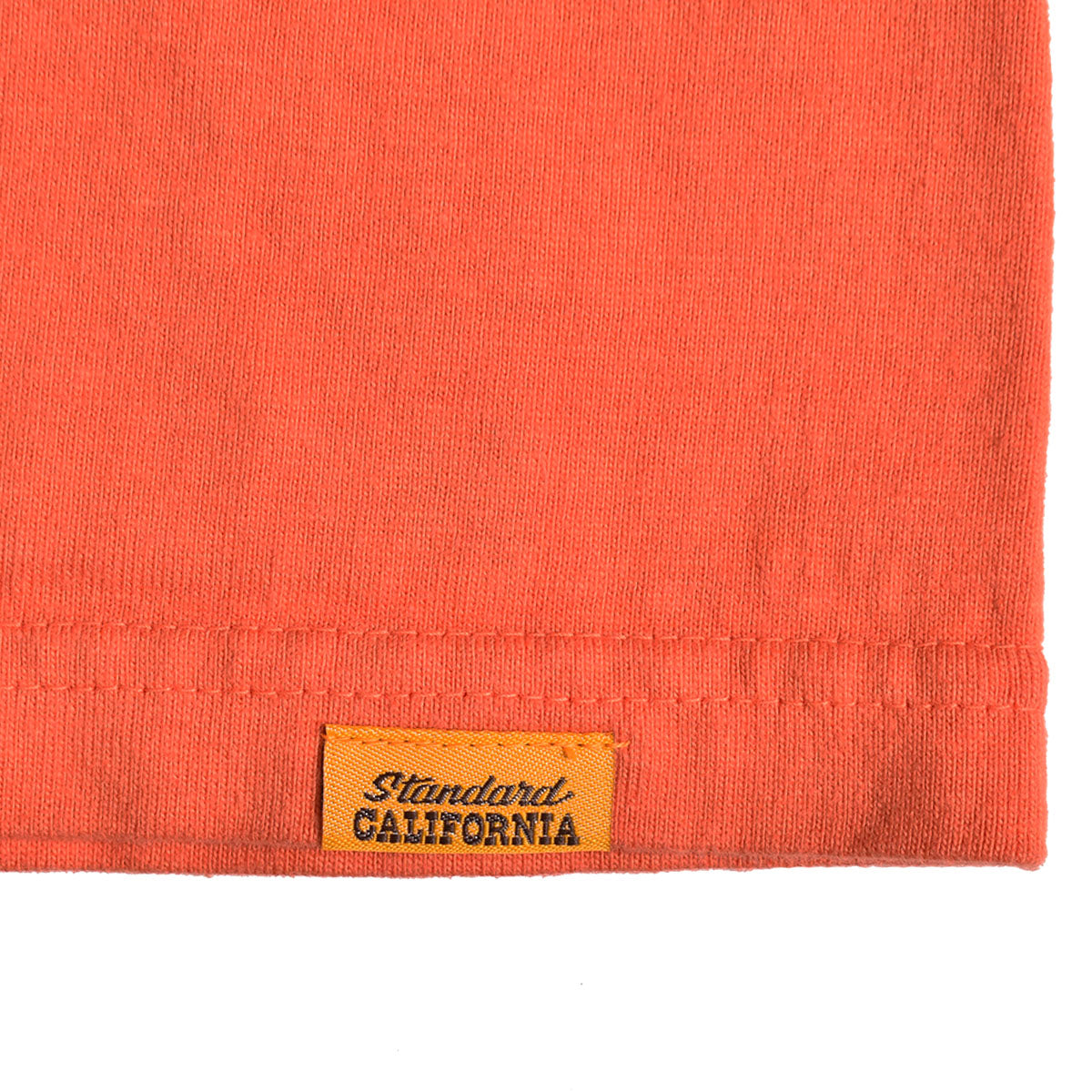 STANDARD CALIFORNIA]SD Heavyweight Box Logo Long Sleeve T/ORANGE