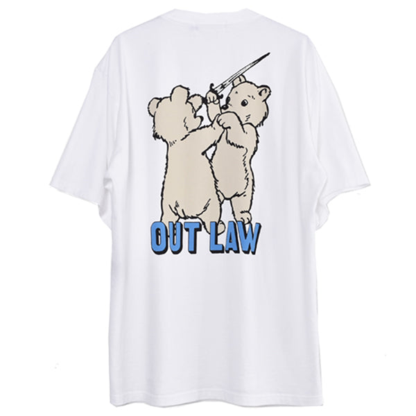 OUT LAW TEE/WHITE(UC1B3809)