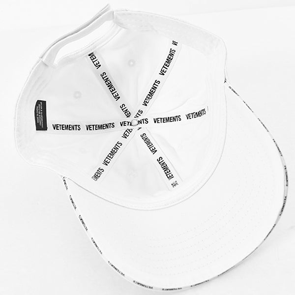 ICONIC LOGO CAP/WHITE/BLACK(UE52CA100)