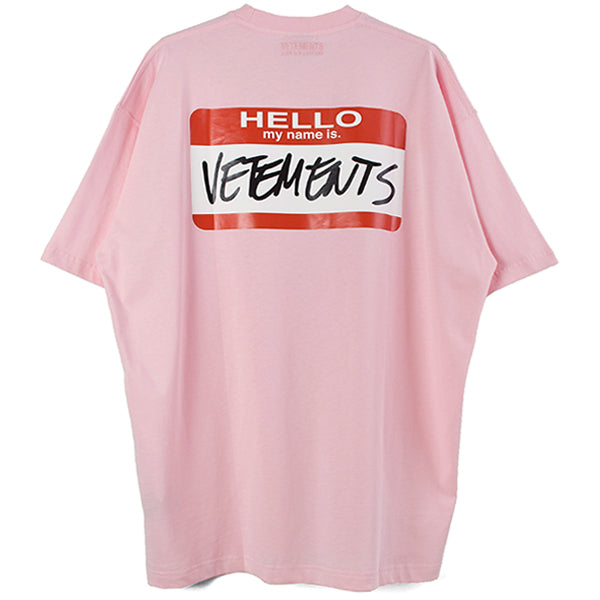 MY NAME IS NETEMENTS T-SHIRT/PINK(UE52TR140)