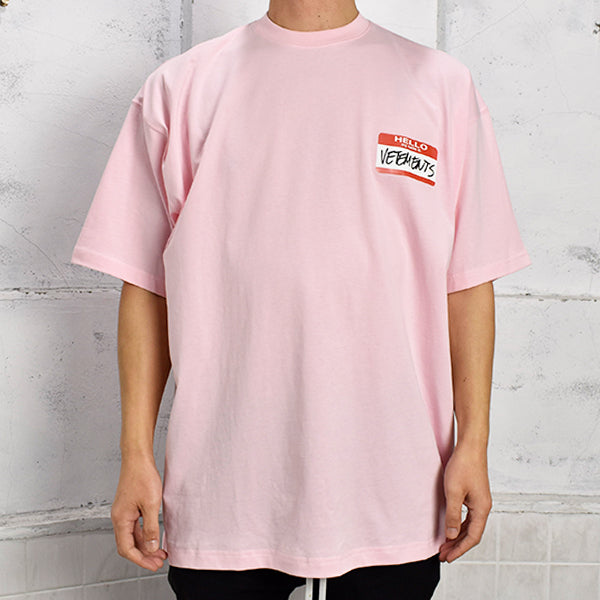 MY NAME IS NETEMENTS T-SHIRT/PINK(UE52TR140)