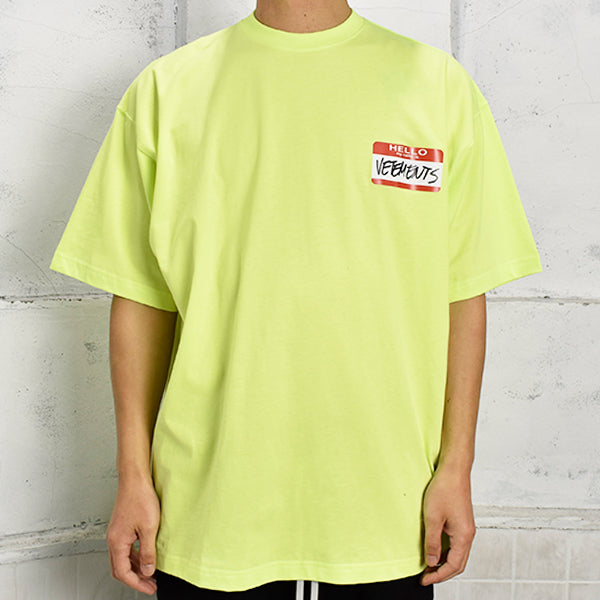 MY NAME IS NETEMENTS T-SHIRT/YELLOW(UE52TR140)