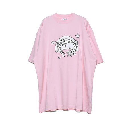 [VETEMENTS]MAGIC UNICORN T-SHIRT/PINK(UE63TR101)