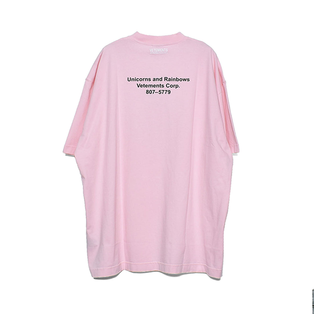 [VETEMENTS]MAGIC UNICORN T-SHIRT/PINK(UE63TR101)