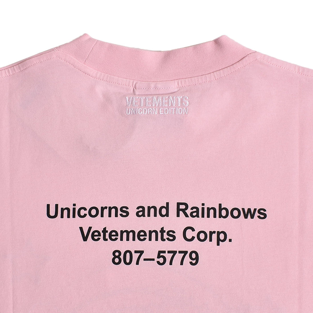 [VETEMENTS]MAGIC UNICORN T-SHIRT/PINK(UE63TR101)