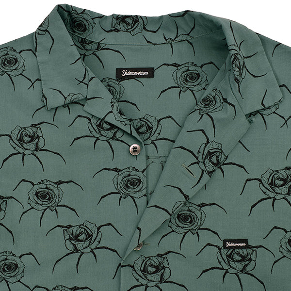 Spider Rose 裾リブ半袖SH/GREEN(UI1B4406)