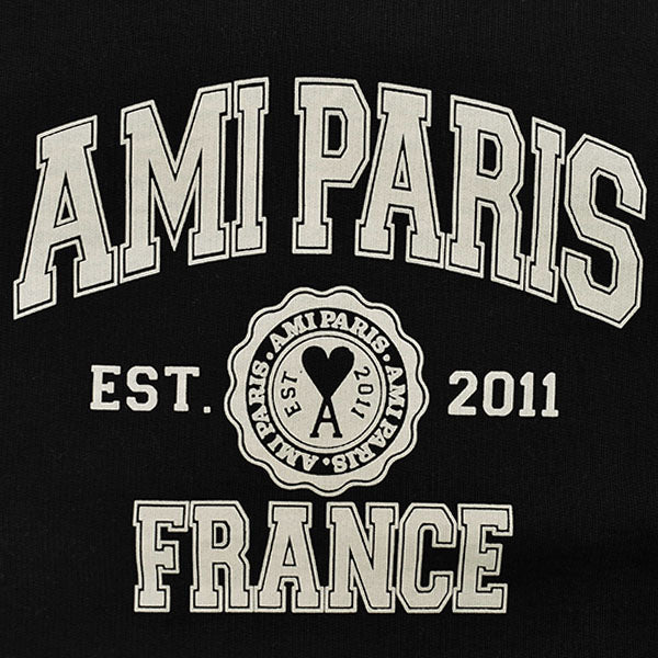 AMI PARIS FR SWEATSHIRT/BLACK(USW010.747)