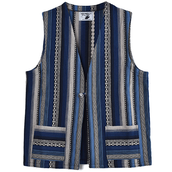 ANDFAMILYS]Native Rag Vest/BLUE(VT-2109668) – R&Co.