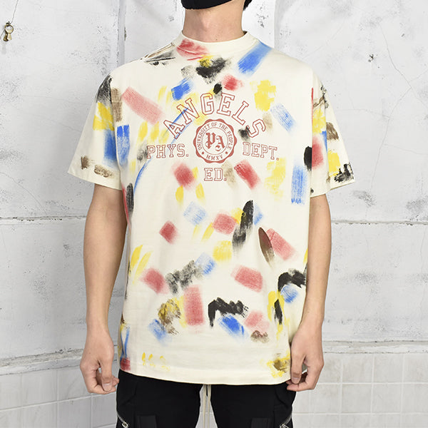 PAINTED COLLEGE TEE/OFF WHITE/RED(PMAS22-024)