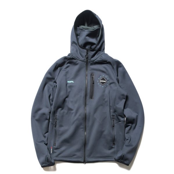 POLARTEC FLEECE POWER STRETCH ZIP UP GAITER HOODIE(FCRB-222052 