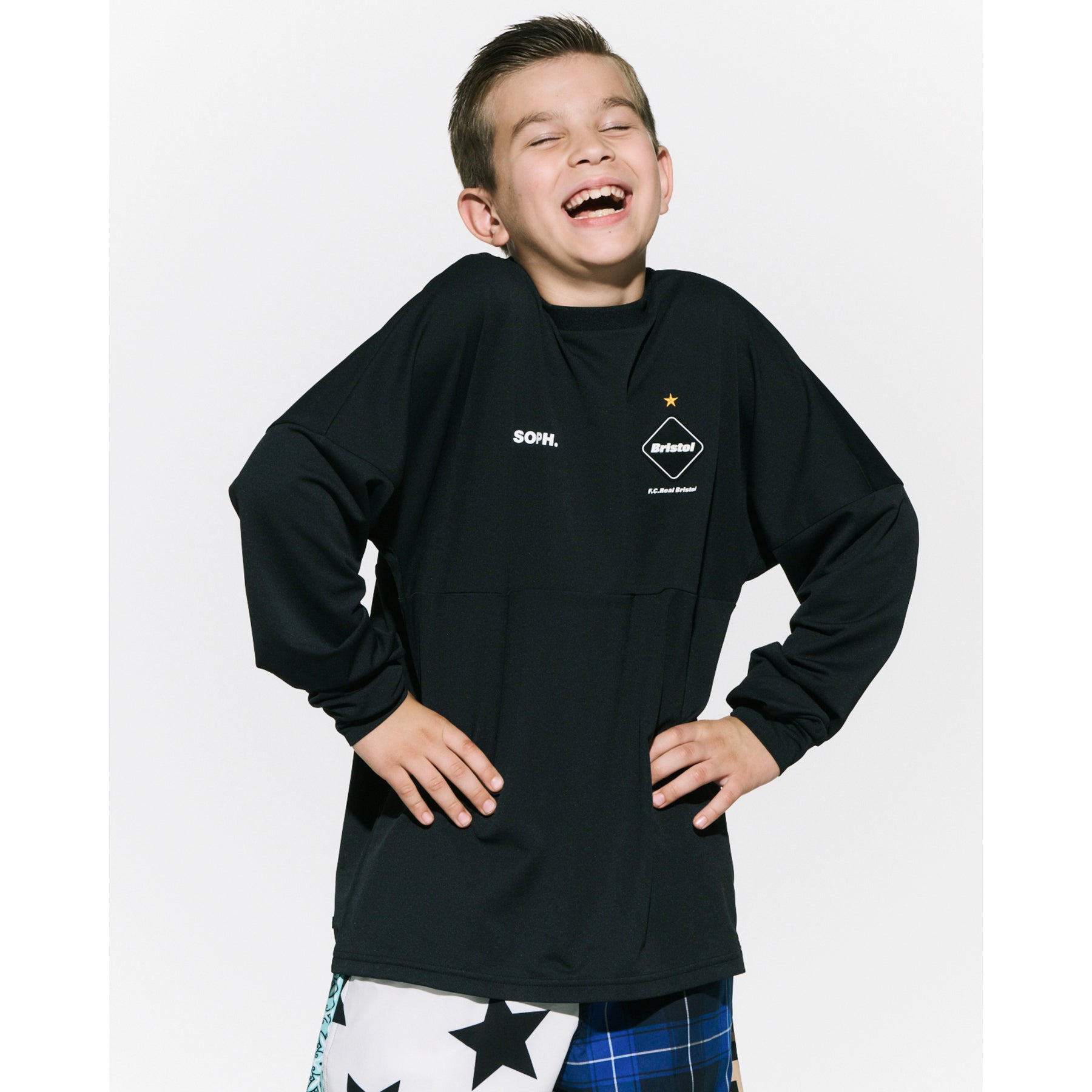 F.C.Real Bristol for Kids]BIG LOGO L/S WIDE TEE(FCRB-K230007) – R&Co.