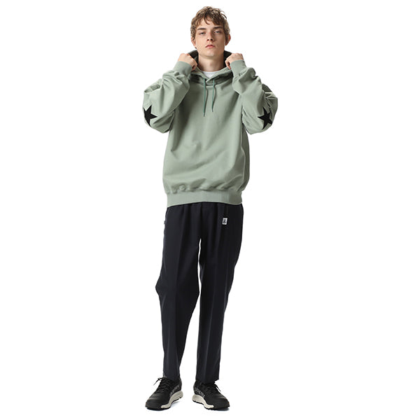 STAR ELBOW PATCHED WIDE SWEAT HOODIE(SOPH-212049) / GREEN