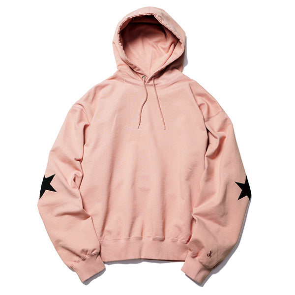 STAR ELBOW PATCHED WIDE SWEAT HOODIE(SOPH-212049) / PINK