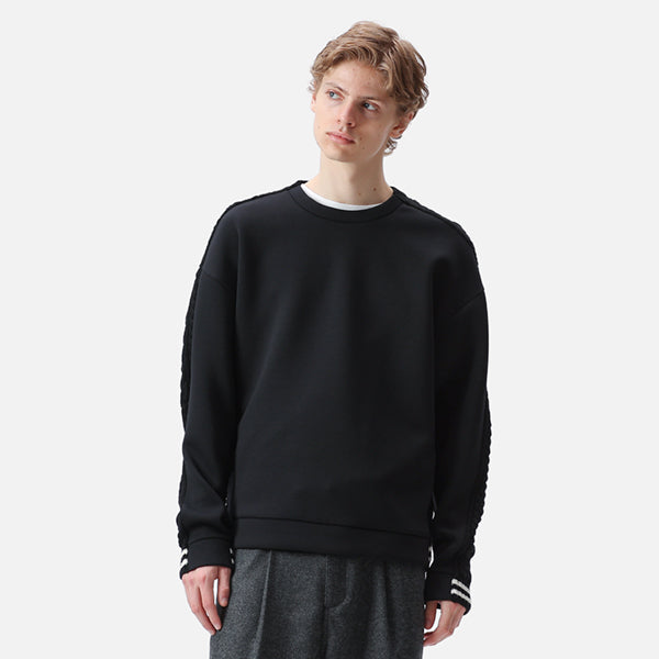 FABRIC MIX CREWNECK SWEAT(SOPH-222055)