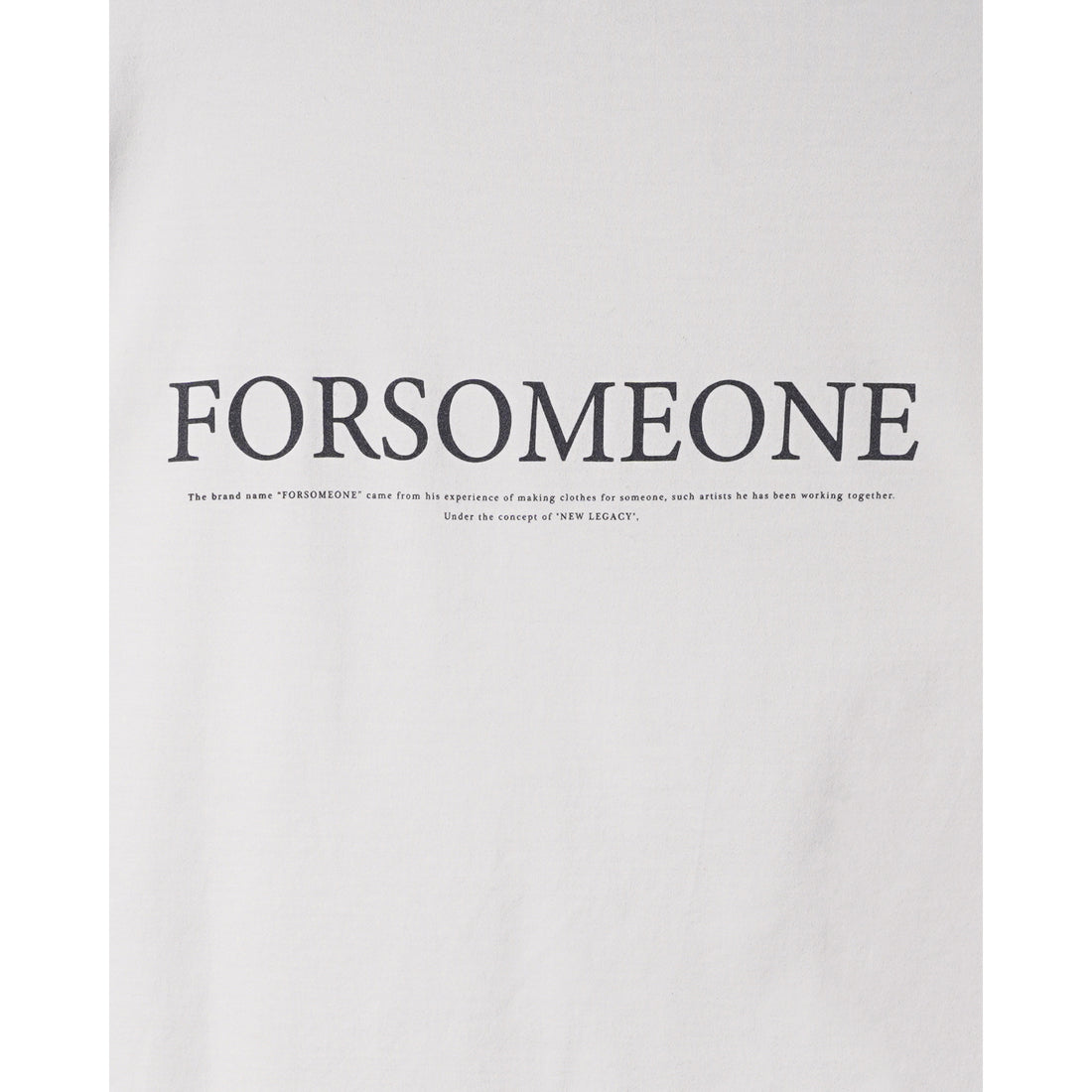 [FORSOMEONE] CL LOGO TEE/OFF WHITE(78000733)